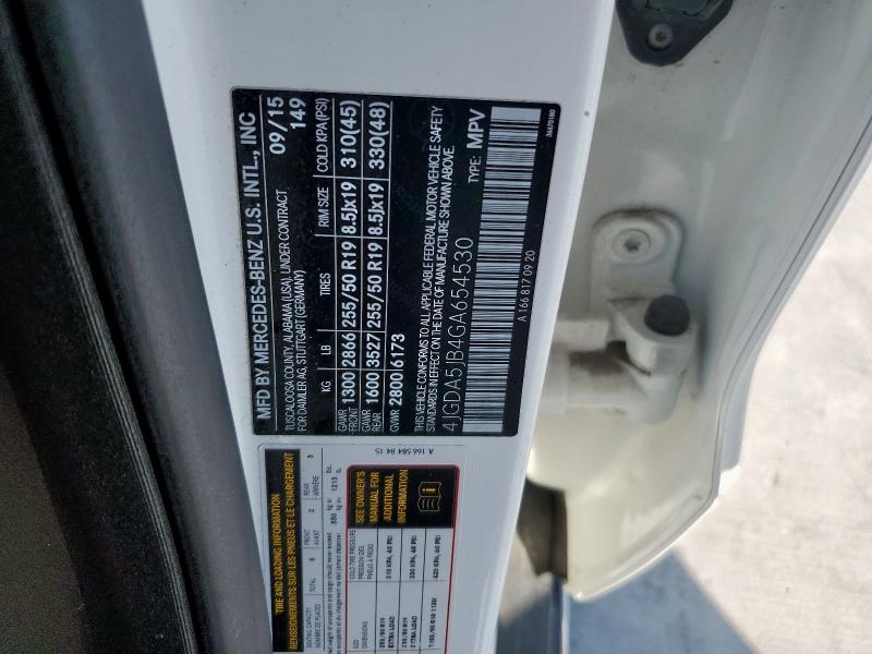 2016 MERCEDES-BENZ GLE 350 4JGDA5JB4GA654530