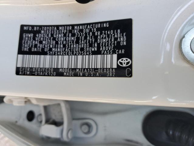 2020 TOYOTA COROLLA SE - 5YFS4RCE0LP025645