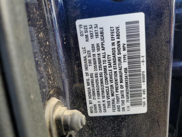 2019 HONDA CR-V EXL #3301740346