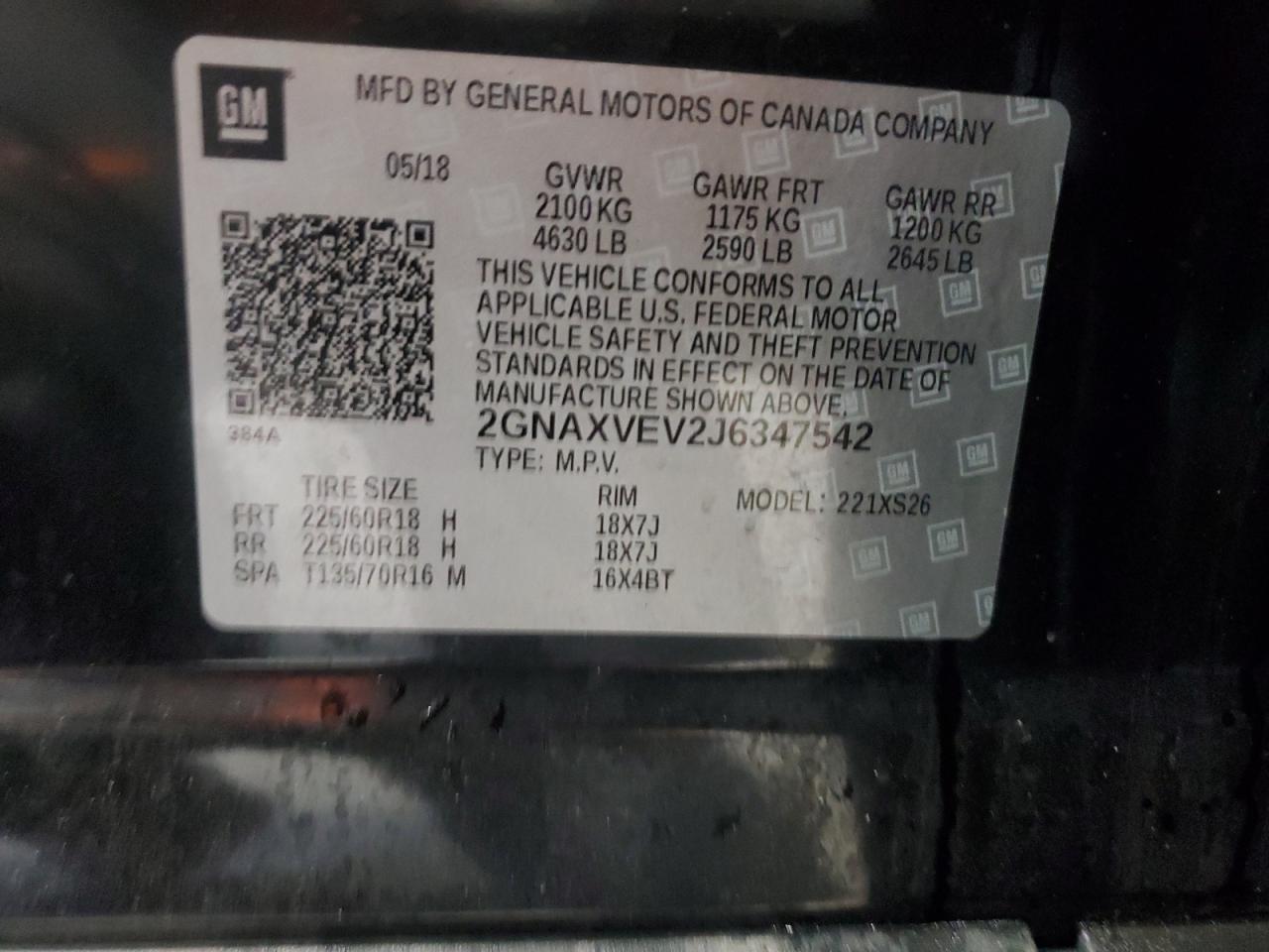 CHEVROLET EQUINOX PREMIER