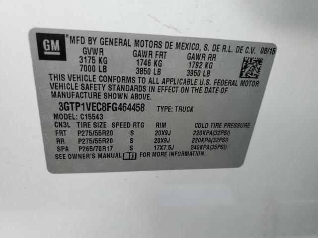 2015 GMC SIERRA C15 #3281941114