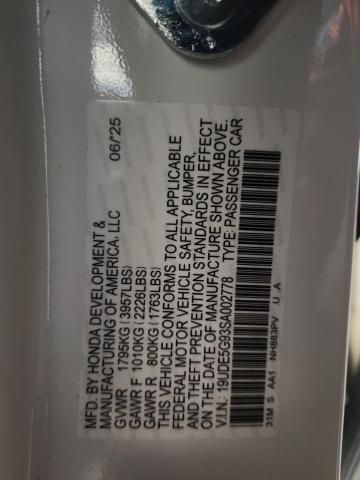 2025 ACURA INTEGRA TY 19UDE5G93SA002778