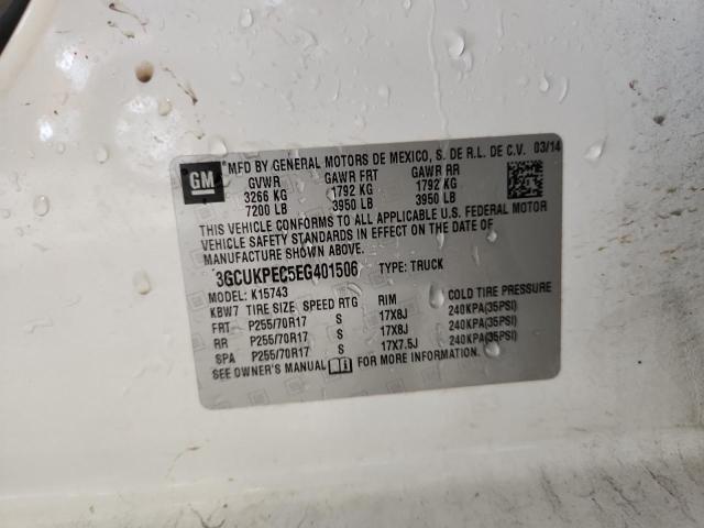 2014 CHEVROLET SILVERADO - 3GCUKPEC5EG401506