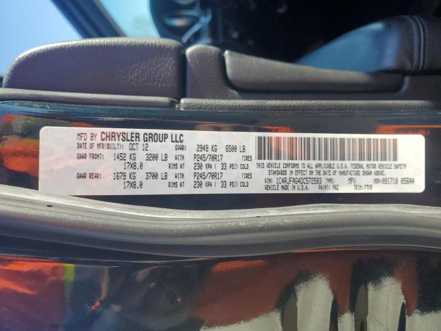 2013 JEEP GRAND CHER - 1C4RJFAG4DC572583