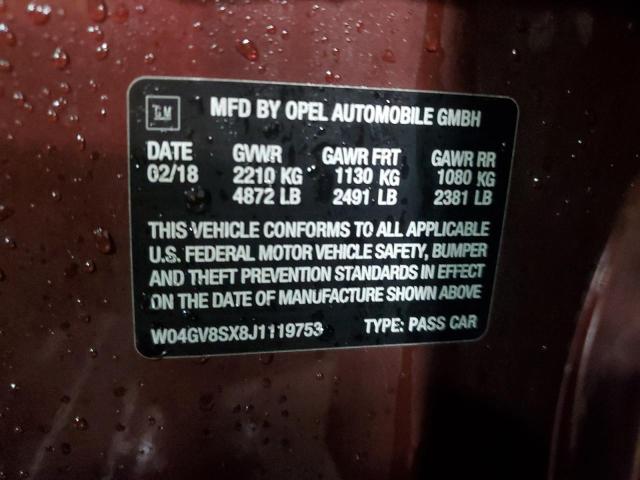 2018 BUICK REGAL TOUR W04GV8SX8J1119753
