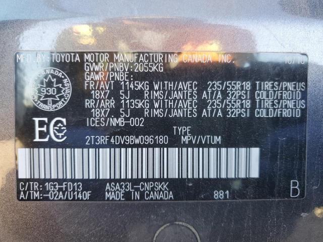 2011 TOYOTA RAV4 SPORT - 2T3RF4DV9BW096180