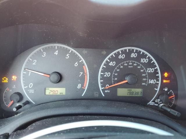 2009 TOYOTA COROLLA BA #3285769649