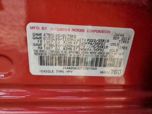 2015 MITSUBISHI OUTLANDER JA4AD3A32FZ007565