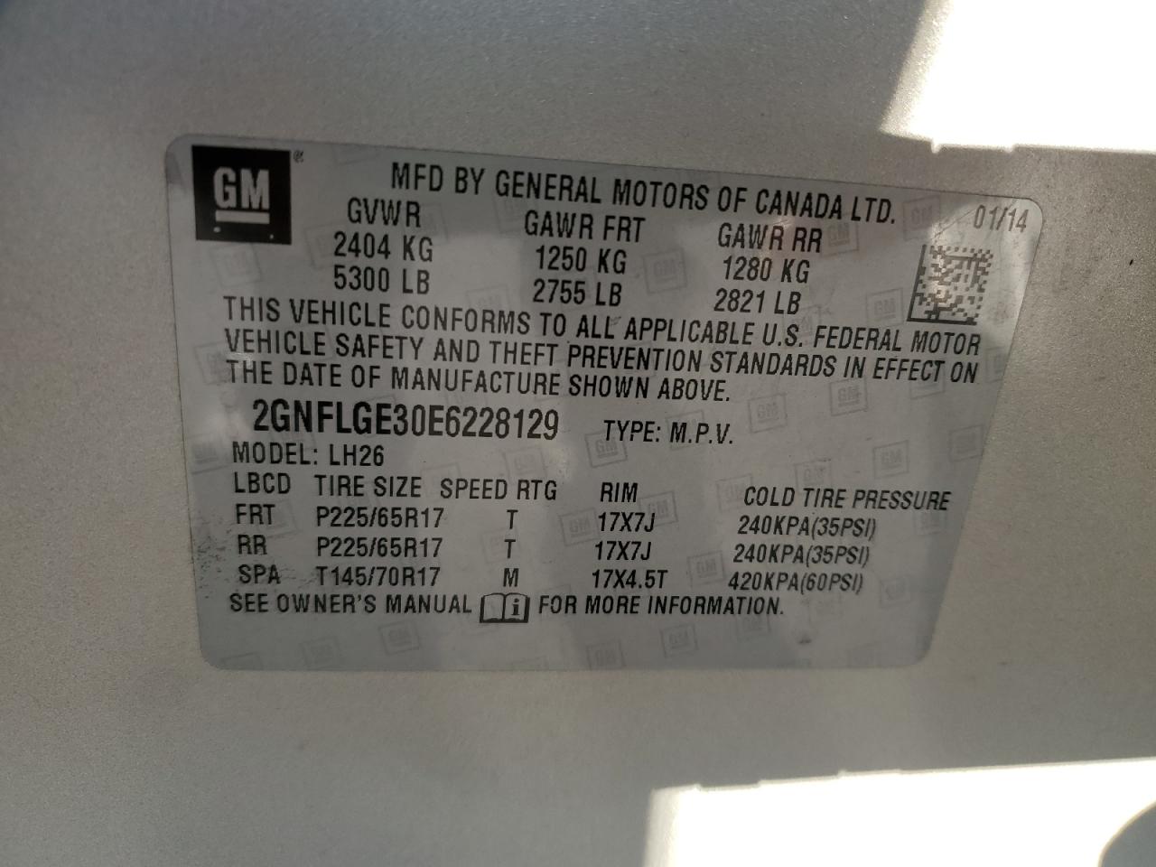 CHEVROLET EQUINOX LT