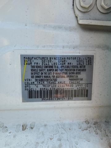 2022 NISSAN SENTRA SV 3N1AB8CV3NY247582