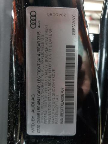 2020 AUDI A3 S-LINE WAUBEGFFXLA098707