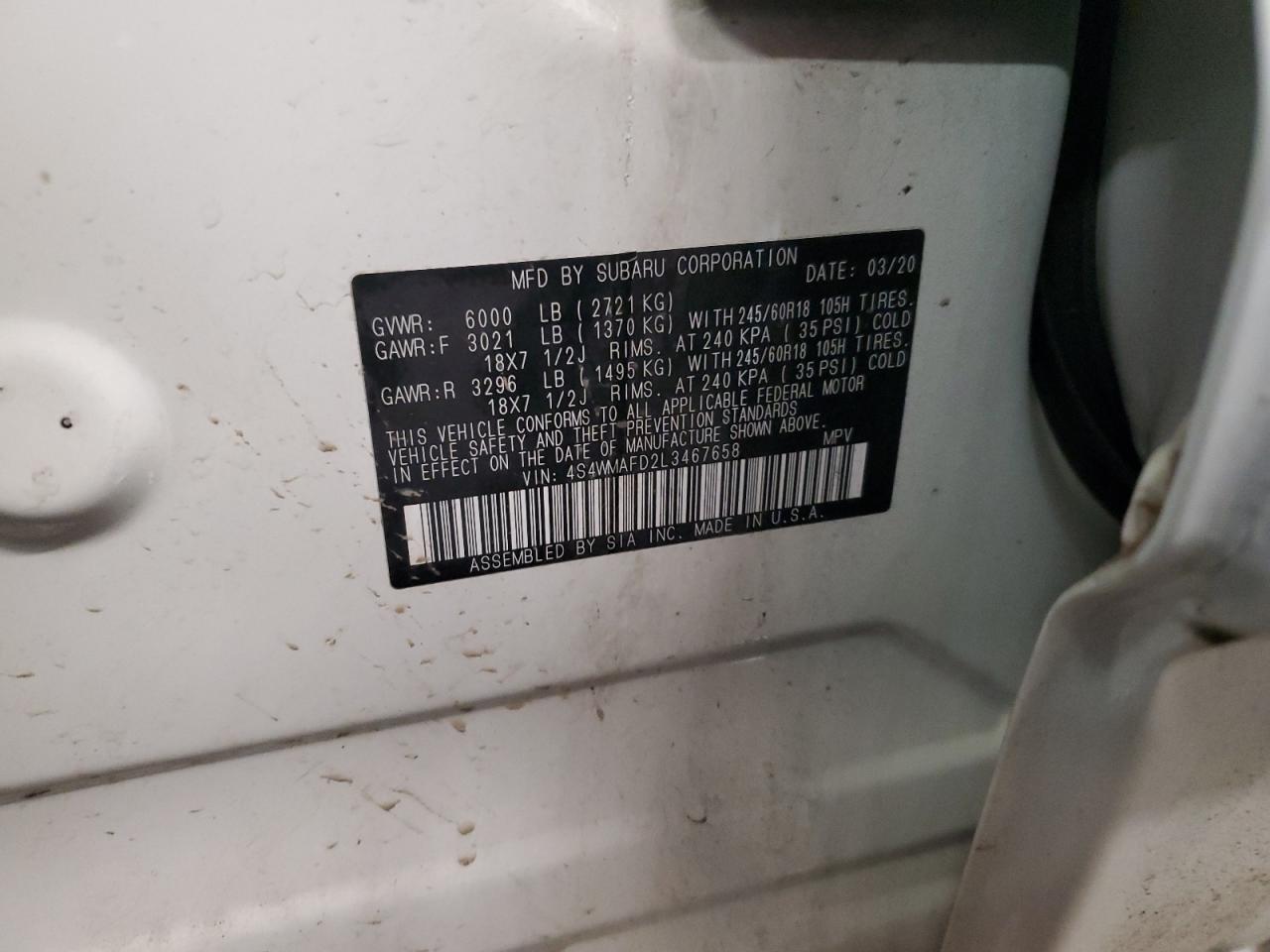 SUBARU ASCENT PREMIUM