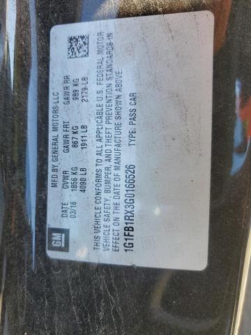 2016 CHEVROLET CAMARO LT 1G1FB1RX3G0166526