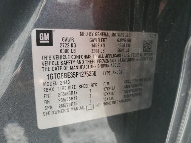 2015 GMC CANYON SLE - 1GTG6BE35F1275250