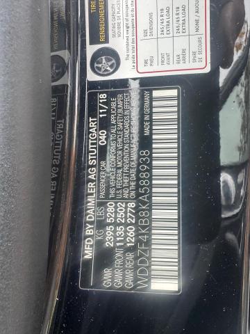 2019 MERCEDES-BENZ E 300 4MAT WDDZF4KB8KA588938