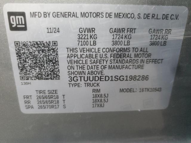 2025 GMC SIERRA K15 - 3GTUUDED1SG198286