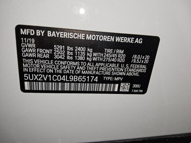 2020 BMW X4 XDRIVE30I #3304529463