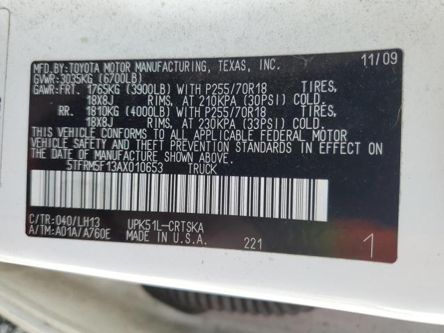 2010 TOYOTA TUNDRA DOU - 5TFRM5F13AX010653