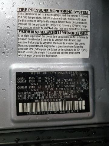 2012 SUBARU OUTBACK 2. - 4S4BRBJC8C3298430