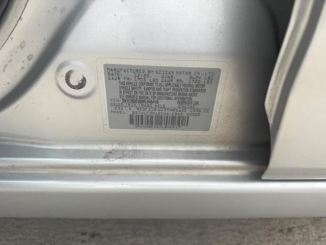 2021 NISSAN VERSA SV 3N1CN8EV6ML846419