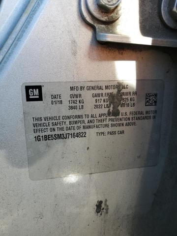 2018 CHEVROLET CRUZE LT 1G1BE5SM3J7164822