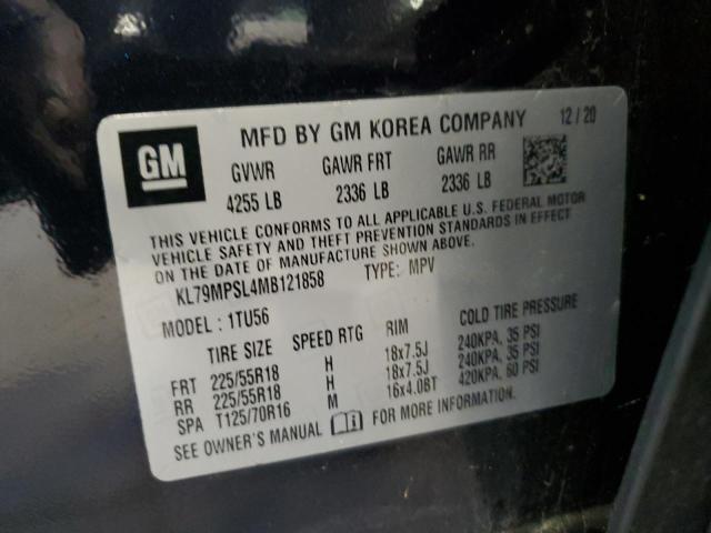 2021 CHEVROLET TRAILBLAZE KL79MPSL4MB121858