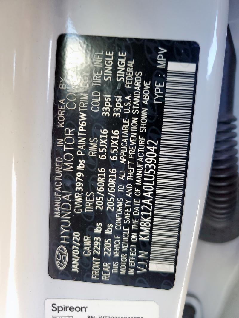 2020 HYUNDAI KONA SE #3285802660