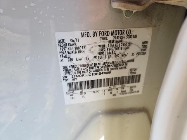 2011 FORD EDGE SEL #3278793637