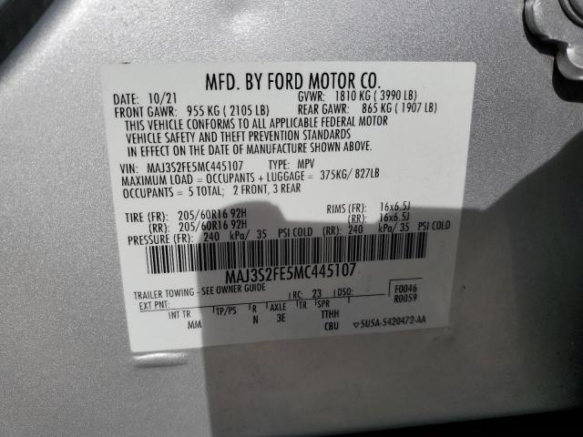2021 FORD ECOSPORT S #3280307971
