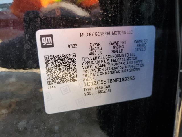 2022 CHEVROLET MALIBU LS 1G1ZC5ST6NF183355