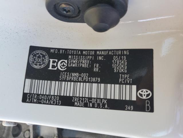 2020 TOYOTA COROLLA LE - 5YFBPRBE8LP013879