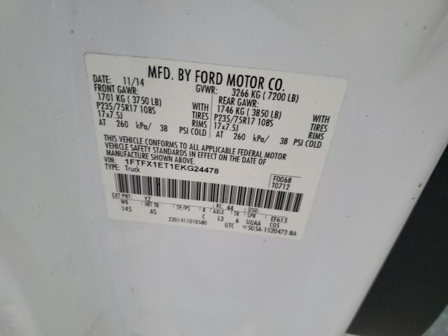 2014 FORD F150 SUPER CAB - 1FTFX1ET1EKG24478