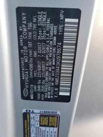 2019 HYUNDAI TUCSON LIM - KM8J33A41KU978674