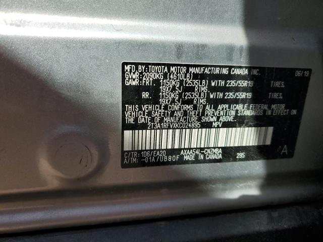 2019 TOYOTA RAV4 XLE P - 2T3A1RFVXKC024895