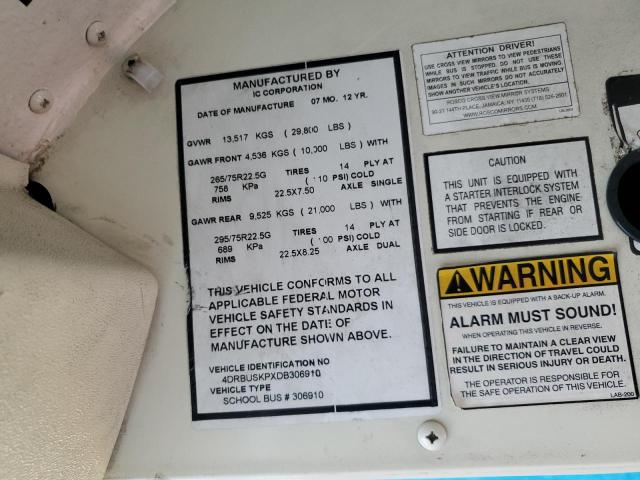 2013 IC CORPORATION CE SERIES SCHOOL #3280385953