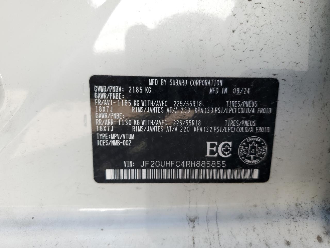 SUBARU CROSSTREK SPORT