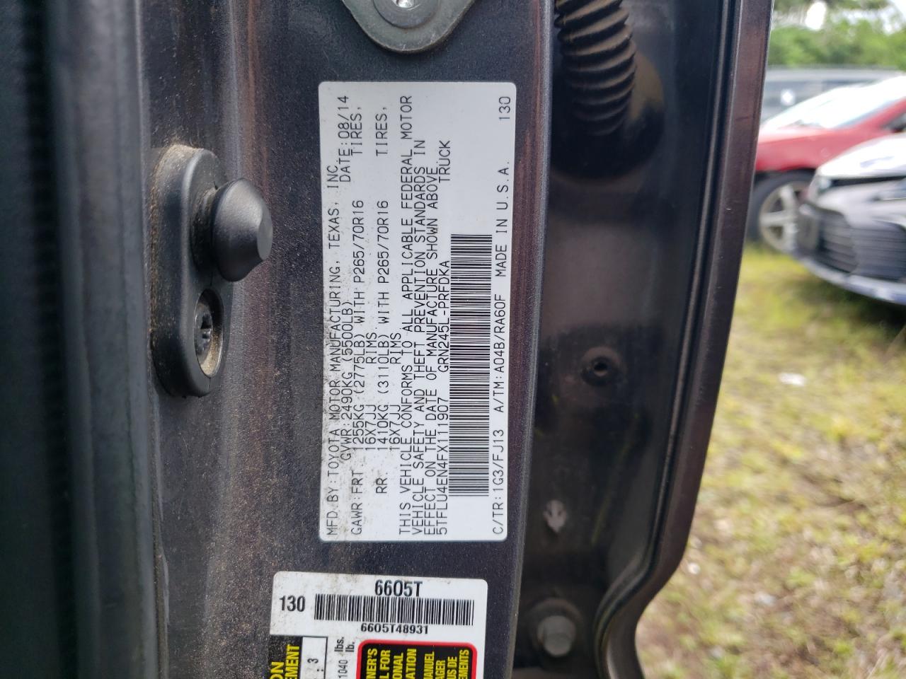 TOYOTA TACOMA DOUBLE CAB