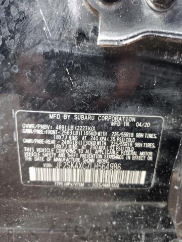 2020 SUBARU FORESTER T - JF2SKAXC7LH564986