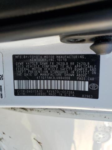 2020 TOYOTA CAMRY SE - 4T1G11AK3LU884008