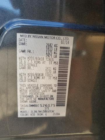 2014 INFINITI QX60 - 5N1AL0MM8EC526175