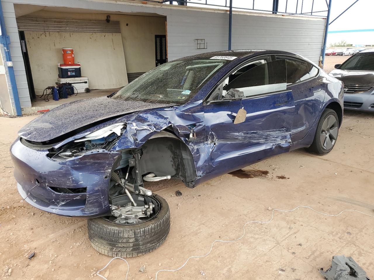 Lot #3316181888 2021 TESLA MODEL 3