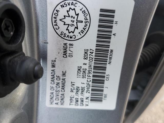 2018 HONDA CIVIC TOUR 2HGFC1F99JH102747