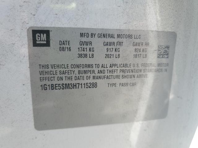 2017 CHEVROLET CRUZE LT #3310441356