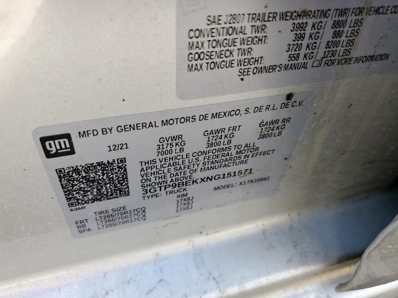 2022 GMC SIERRA LIM #3278543932