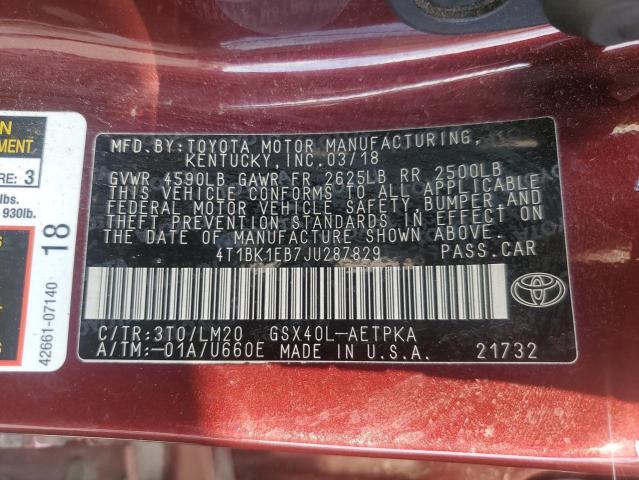 2018 TOYOTA AVALON XLE #3283968819