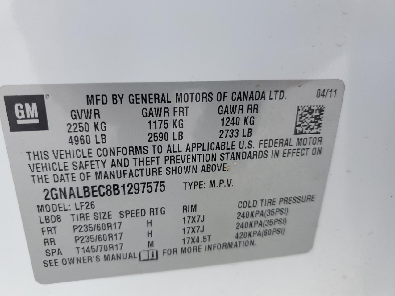 CHEVROLET EQUINOX LS