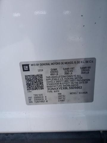 2020 CHEVROLET EQUINOX PR 3GNAXYEX8LS609863