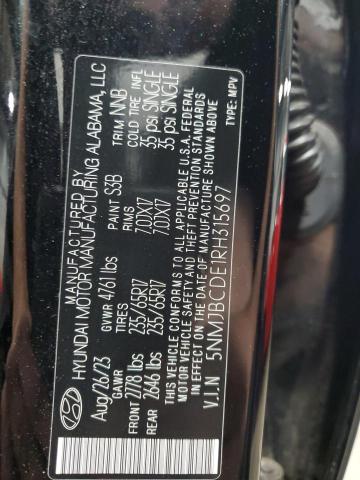 2024 HYUNDAI TUCSON SEL - 5NMJBCDE1RH315697