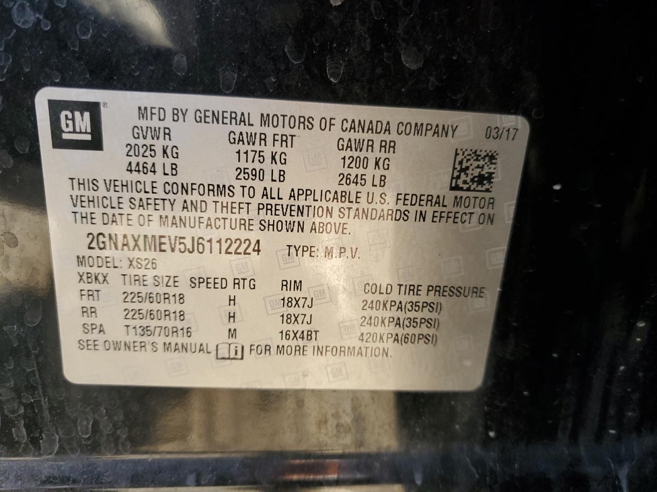 CHEVROLET EQUINOX PREMIER