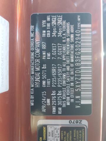 2015 HYUNDAI SANTA FE S #3284804525